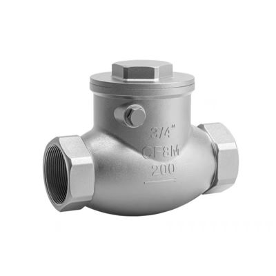 WZ SS 304 316 CF8 CF8M Valvola di controllo a oscillazione cilindrica senza ritorno 200WOG 1/2"-4" uguale