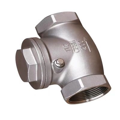 WZ SS 304 316 CF8 CF8M Valvola di controllo a oscillazione cilindrica senza ritorno 200WOG 1/2"-4" uguale