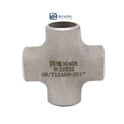 Acciaio inossidabile SCH40S Butt Seld Pipe Fitting 4 Way Cross Connector 1"-4" DN25-DN100