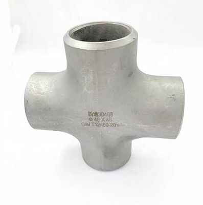 Acciaio inossidabile SCH40S Butt Seld Pipe Fitting 4 Way Cross Connector 1"-4" DN25-DN100