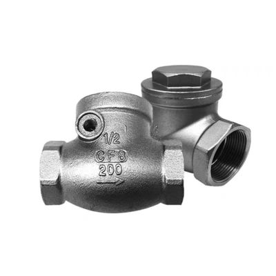 WZ SS 304 316 CF8 CF8M Valvola di controllo a oscillazione cilindrica senza ritorno 200WOG 1/2"-4" uguale