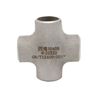 Acciaio inossidabile SCH40S Butt Seld Pipe Fitting 4 Way Cross Connector 1"-4" DN25-DN100