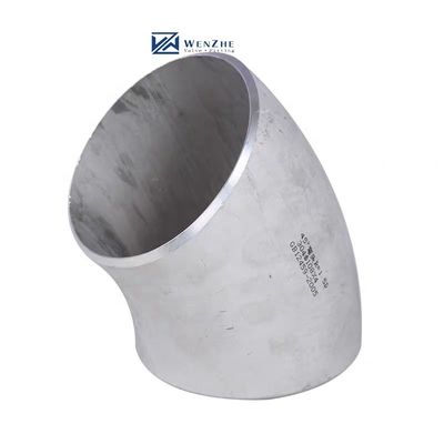 Acciaio inossidabile 304 316 45 gradi Lungo raggio gomito 1"-4" DN25-DN100 Codice testa cilindrica