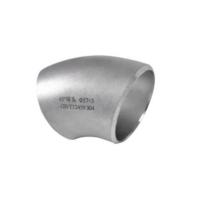 Acciaio inossidabile 304 316 45 gradi Lungo raggio gomito 1"-4" DN25-DN100 Codice testa cilindrica