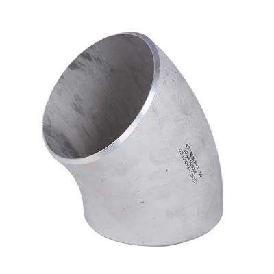 Acciaio inossidabile 304 316 45 gradi Lungo raggio gomito 1"-4" DN25-DN100 Codice testa cilindrica
