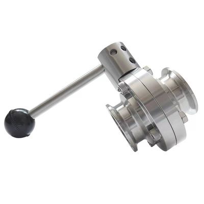 Sanitario SS304/316L Valvola a farfalla di tipo wafer elettrico per supporti a temperatura normale