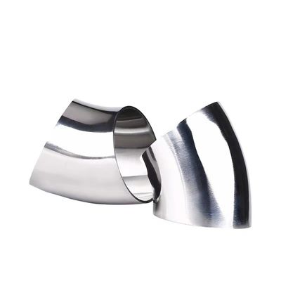 Acciaio inossidabile standard ANSI 304 316 316L salubre con gomito saldato 45 gradi 15-325