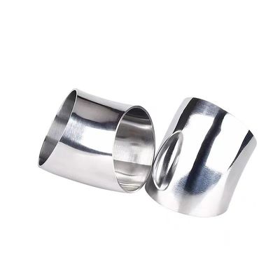 Acciaio inossidabile standard ANSI 304 316 316L salubre con gomito saldato 45 gradi 15-325