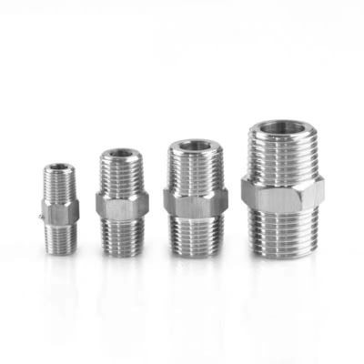 Acciaio inossidabile 201 304 316 Fusione esagonale capezzolo doppio ferrule tubature accessori 1/4''-4.0