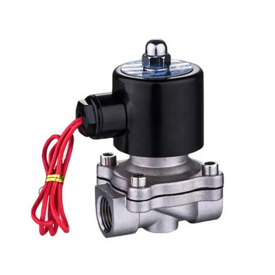 DC12V AC220V Valvola solenoide a gas acqueo in acciaio inossidabile 2 vie Valvola mini chiusa normale