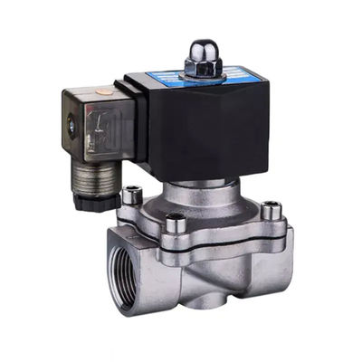 DC12V AC220V Valvola solenoide a gas acqueo in acciaio inossidabile 2 vie Valvola mini chiusa normale