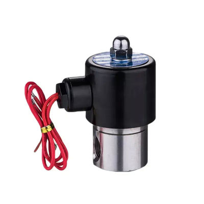 DC12V AC220V Valvola solenoide a gas acqueo in acciaio inossidabile 2 vie Valvola mini chiusa normale