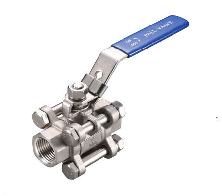 Cowin Brewing 1''-8'' 3PC Valvola a sfera in acciaio inossidabile 304 NPT a filo per l'acqua a gas di petrolio