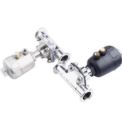 Fusione WZ Food Grade Asptico Pneumatico Azionato Serbatoio Fondo 2'' Sanitario Tri-clamp Valvola Diaframma 1/8''-4
