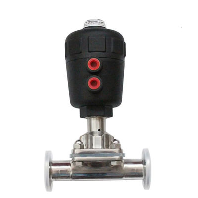 Fusione WZ Food Grade Asptico Pneumatico Azionato Serbatoio Fondo 2'' Sanitario Tri-clamp Valvola Diaframma 1/8''-4
