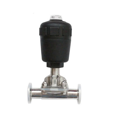 Fusione WZ Food Grade Asptico Pneumatico Azionato Serbatoio Fondo 2'' Sanitario Tri-clamp Valvola Diaframma 1/8''-4