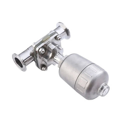 Fusione WZ Food Grade Asptico Pneumatico Azionato Serbatoio Fondo 2'' Sanitario Tri-clamp Valvola Diaframma 1/8''-4