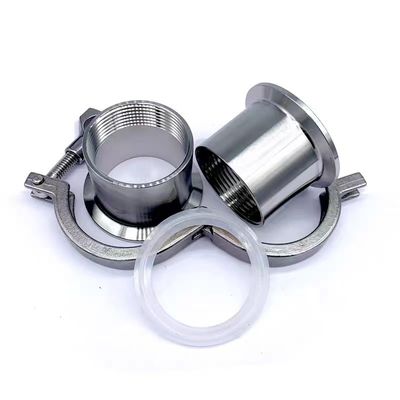 Codice della testa cilindrica WZ SS 304 316 Tri Clamp Quick Connect Sanitary Pipe Clamp Set