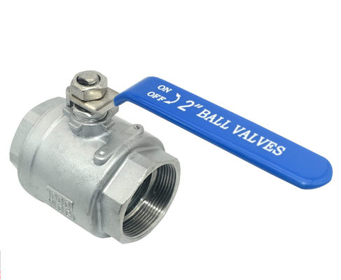 Acciaio inossidabile industriale 316 2" NPT Femminile Valvola a sfera a porto completo Manicotto in vinile WOG1000