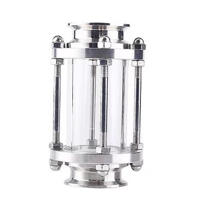 Acciaio inossidabile sanitario 316/304 Fittings per tubi Tri Clamp Straight Tubular Sight Glass