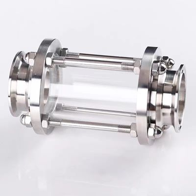 Acciaio inossidabile sanitario 316/304 Fittings per tubi Tri Clamp Straight Tubular Sight Glass