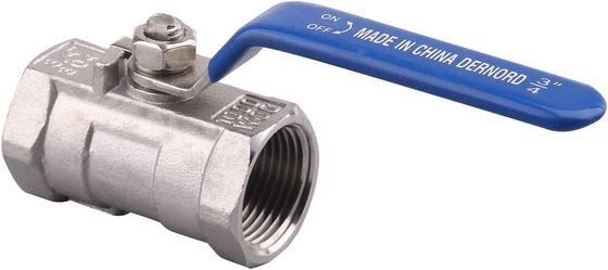 Valvola a sfera in acciaio inossidabile personalizzata 1PC Tipo NPT Port standard per l'acqua olio e gas