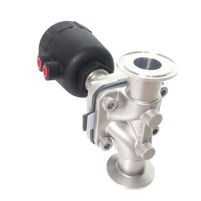 Valvola di diaframma pneumatica in acciaio inossidabile 316L per media idrici DN15-DN57