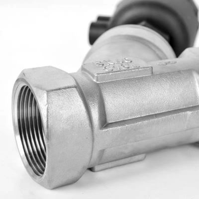 Valvola di sedile angolare versatile in acciaio inossidabile 304 316 per diverse applicazioni 1/8"-4