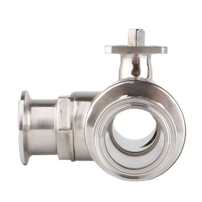 Valvole a sfera a tre vie di tipo TRI CLAMP di tipo TRI
