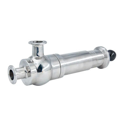 Valvola di sollevamento della pressione igienico uguale in acciaio inossidabile 304 316 con valvola di sovrafflusso a scala Valvola di sicurezza tri-clamp regolabile per alimenti