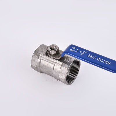 Valvola a sfera femminile a filo di tipo 1Pc in DN8-DN80 Port Size con materiale in acciaio inossidabile