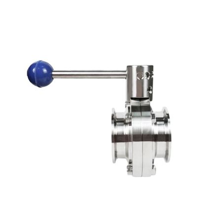 "-6" Port Size Tri Clamp Ferrule Ferrule Butterfly Valve per bisogni sanitari