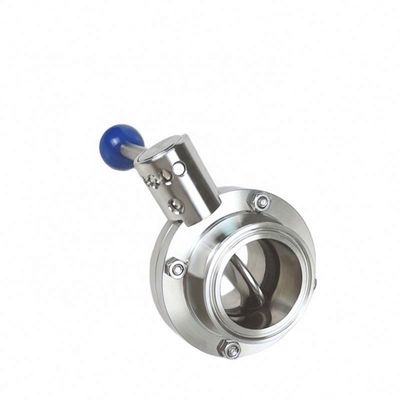 "-6" Port Size Tri Clamp Ferrule Ferrule Butterfly Valve per bisogni sanitari