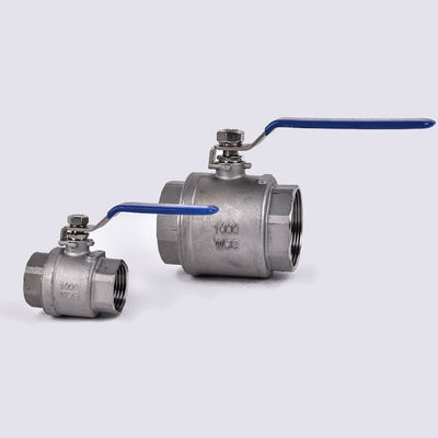 Manuale di funzionamento in acciaio inossidabile 201/304 2PC Light Duty due pezzi tipo valvola a sfera per generale