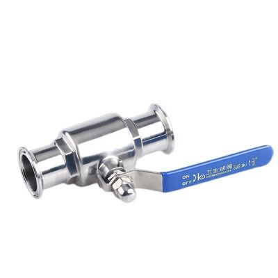 Valvola a sfera a triclampo sanitaria in acciaio inossidabile SS 304 316