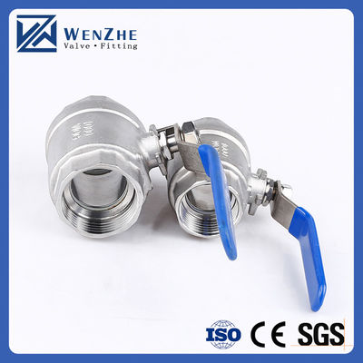 1.0''-6.0" Port Size Mirror Polished Steel Thread Ball Valve per l'acqua