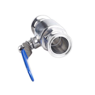 Valvola a sfera a triclampo sanitaria in acciaio inossidabile SS 304 316