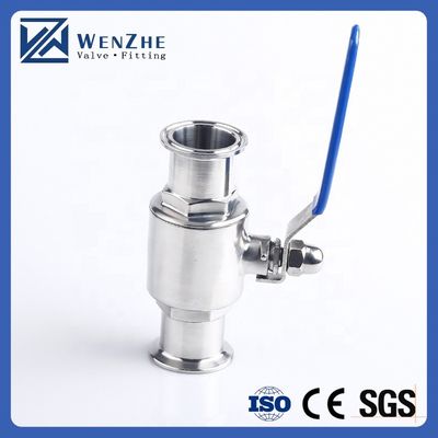 Valvola a sfera a triclampo sanitaria in acciaio inossidabile SS 304 316