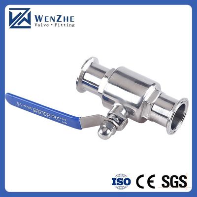 Valvola a sfera a triclampo sanitaria in acciaio inossidabile SS 304 316