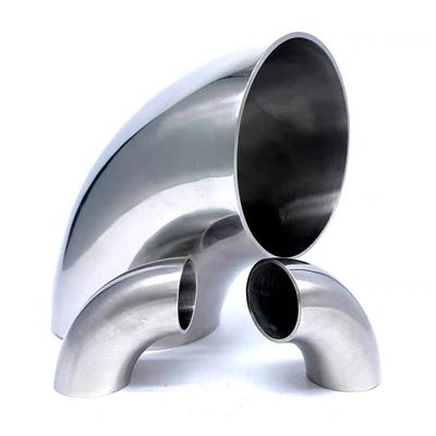 OEM supportato in acciaio inossidabile 316L Sanitary Fitting 90 gradi Saldatura lucidata gomito corto