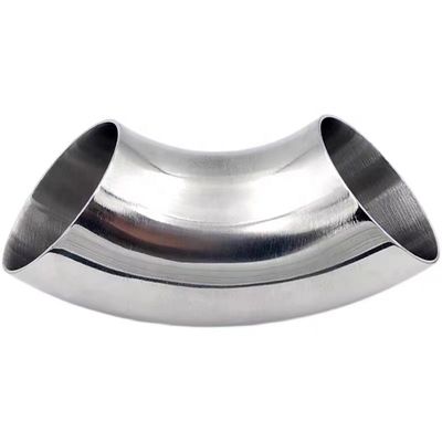 OEM supportato in acciaio inossidabile 316L Sanitary Fitting 90 gradi Saldatura lucidata gomito corto