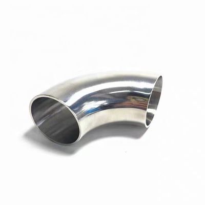 OEM supportato in acciaio inossidabile 316L Sanitary Fitting 90 gradi Saldatura lucidata gomito corto