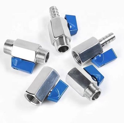 Stainless Steel 301/304/316 Mini Valve Ball Valve Design per prestazioni ottimali