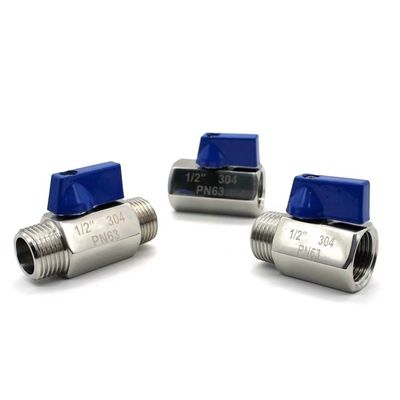 Stainless Steel 301/304/316 Mini Valve Ball Valve Design per prestazioni ottimali