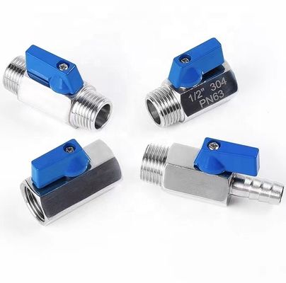Stainless Steel 301/304/316 Mini Valve Ball Valve Design per prestazioni ottimali