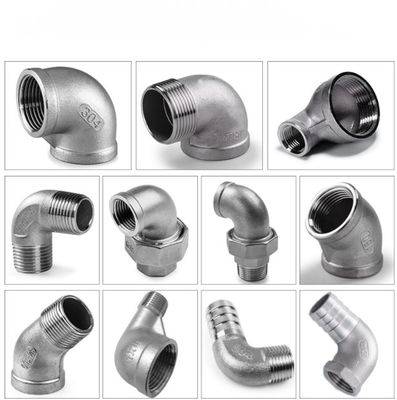 1/2' 1.0' RTS Acciaio inossidabile 304 Fittings tubi doppio maschio a filo gomito a 90 gradi