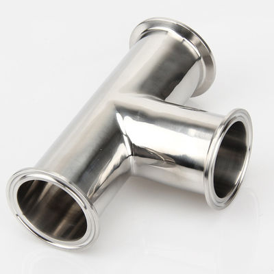 Clampada esagonale Tee 3 Way Acciaio inossidabile 304 con 3 guarnizioni in silicone si adatta a 1,5 " Tri Clampada