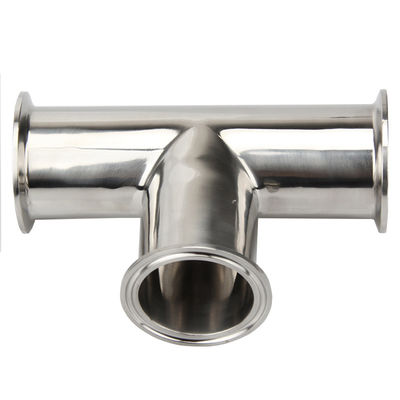 Clampada esagonale Tee 3 Way Acciaio inossidabile 304 con 3 guarnizioni in silicone si adatta a 1,5 " Tri Clampada