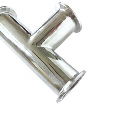 Clampada esagonale Tee 3 Way Acciaio inossidabile 304 con 3 guarnizioni in silicone si adatta a 1,5 " Tri Clampada