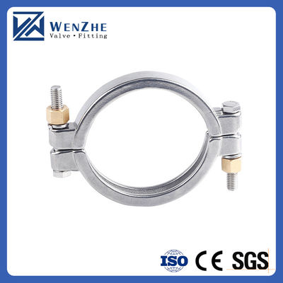 Codice esagonale/testa rotonda Wenzhe Tri-clamp Acciaio inossidabile 304 Single Pin Heavy Duty Tri Clamp